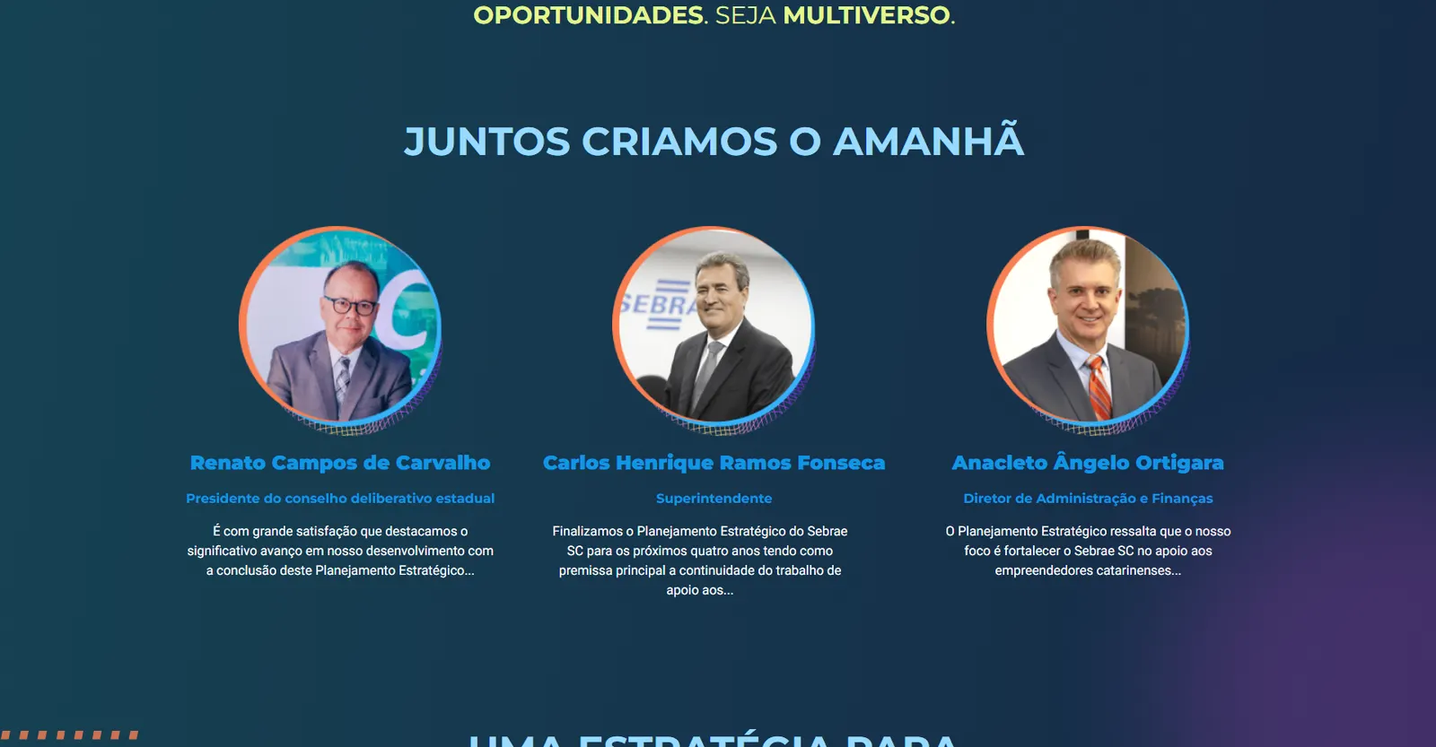 Planejamento Sebrae SC · 2